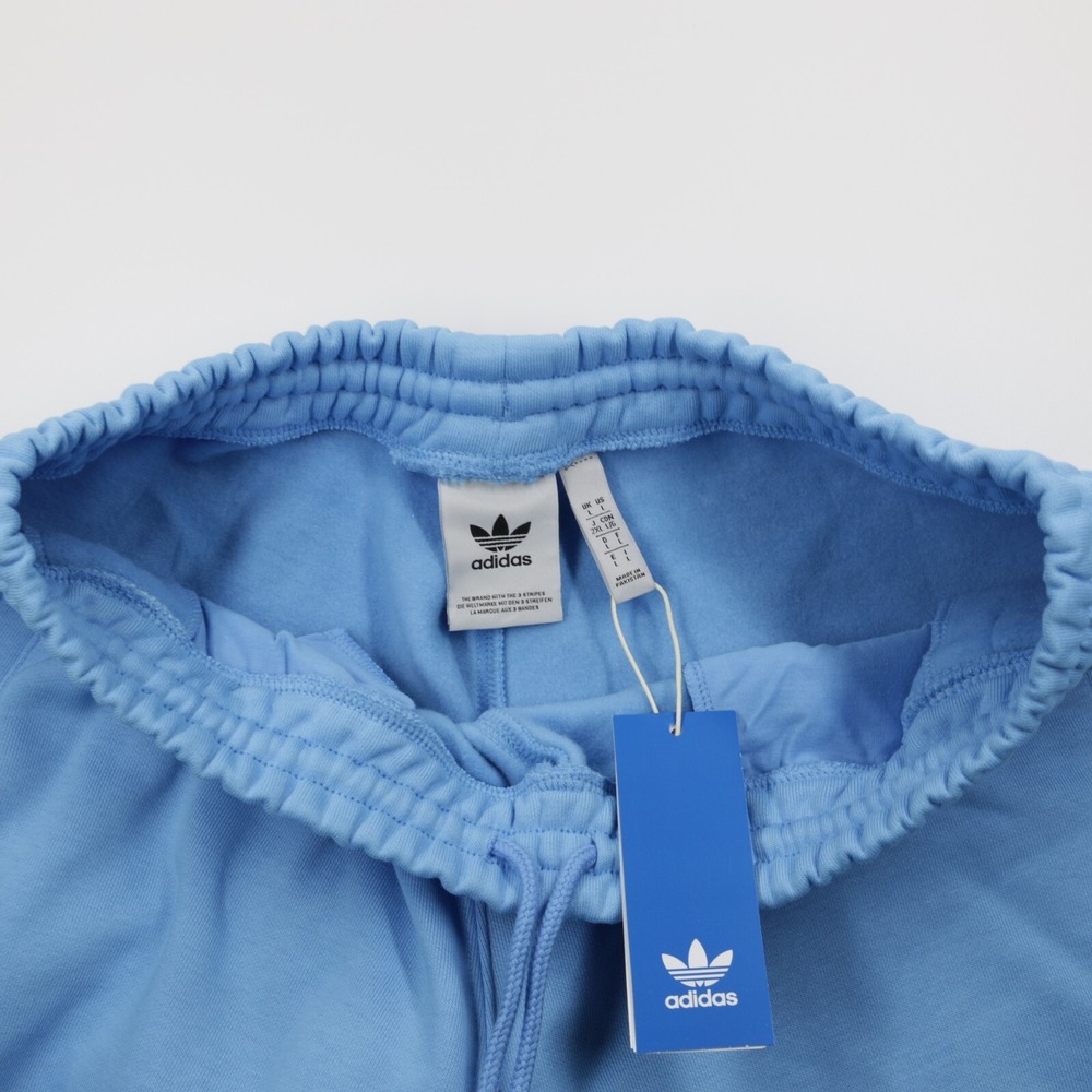 Adidas originals‎ Men's Zip Pocket Trefoil Essentials Fleece Shorts Blue Size L - Picture 9 of 10
